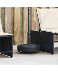 Base de parasol avec roues pour mâts Ø38 / 48 mm 27 kg rond | Mobilier & Déco