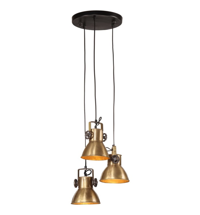 Lampe suspendue 25 W laiton antique 30x30x100 cm E27 | Mobilier & Déco