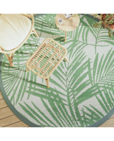Tapis d'extérieur ARAKIL vert Ø200 cm PP | Mobilier & Déco
