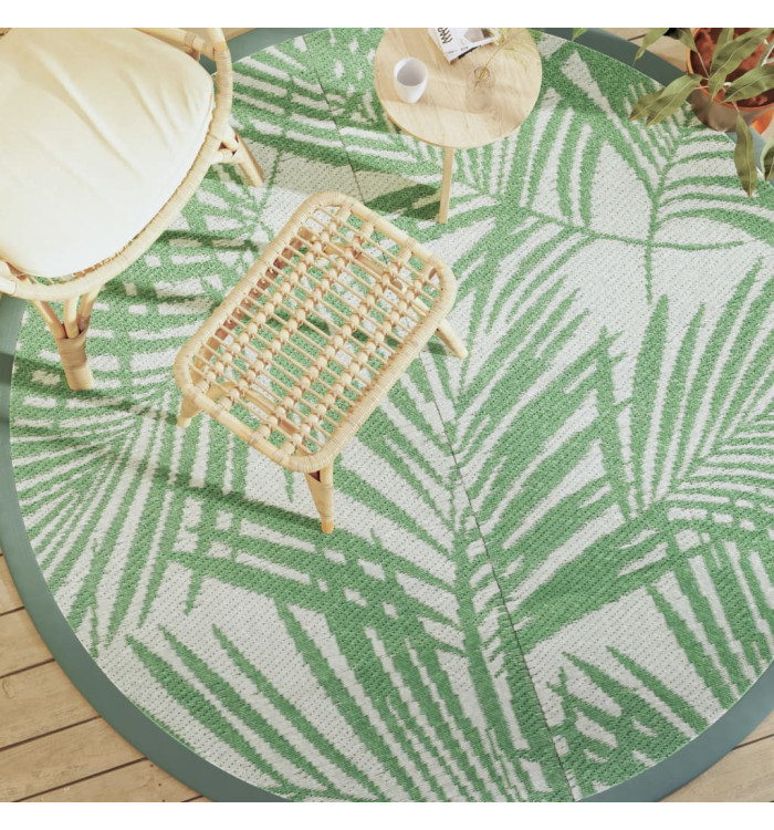 Tapis d'extérieur ARAKIL vert Ø200 cm PP | Mobilier & Déco