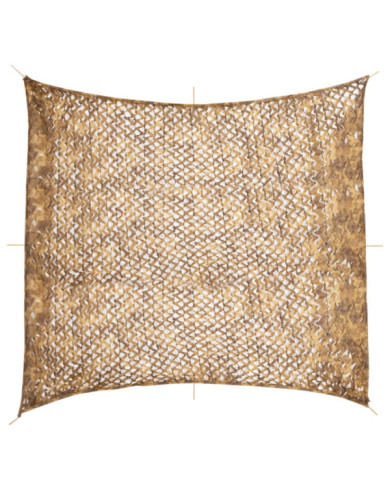 Filet de camouflage avec sac de rangement 521x493 cm sable | Mobilier & Déco