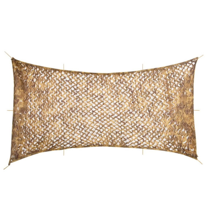 Filet de camouflage avec sac de rangement 708x423 cm sable | Mobilier & Déco