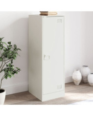 Buffet blanc 34,5x39x107 cm acier | Mobilier & Déco