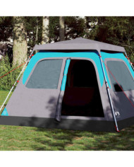 Tente familiale à dôme 6 personnes bleu libération rapide | Mobilier & Déco