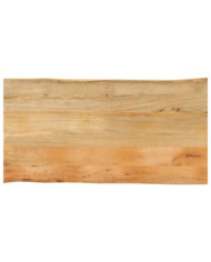 Dessus de table 100x60x3,8 cm bord vivant bois massif manguier | Mobilier & Déco