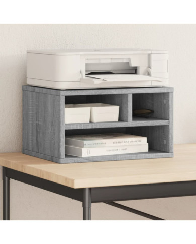 Support d'imprimante sonoma gris 40x32x22,5cm bois d'ingénierie | Mobilier & Déco