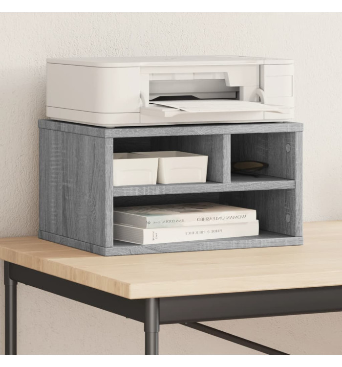 Support d'imprimante sonoma gris 40x32x22,5cm bois d'ingénierie | Mobilier & Déco