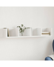 Armoire murale blanc 99x18x16,5 cm bois d'ingénierie | Mobilier & Déco