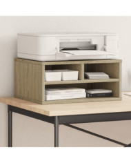 Support d'imprimante chêne sonoma 49x40x22,5 cm bois ingénierie | Mobilier & Déco