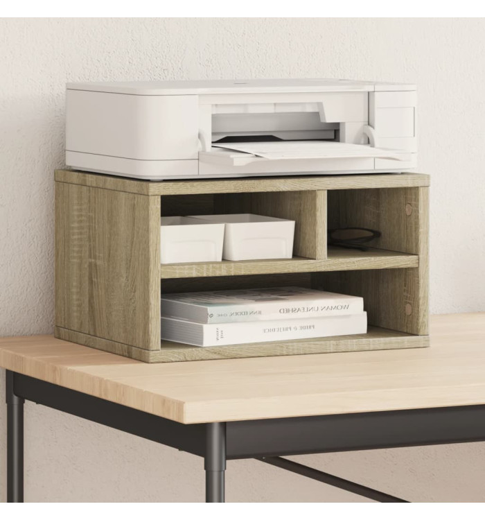 Support d'imprimante chêne sonoma 40x32x22,5 cm bois ingénierie | Mobilier & Déco