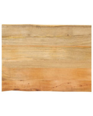 Dessus de table 80x60x2,5 cm bord vivant bois massif manguier | Mobilier & Déco