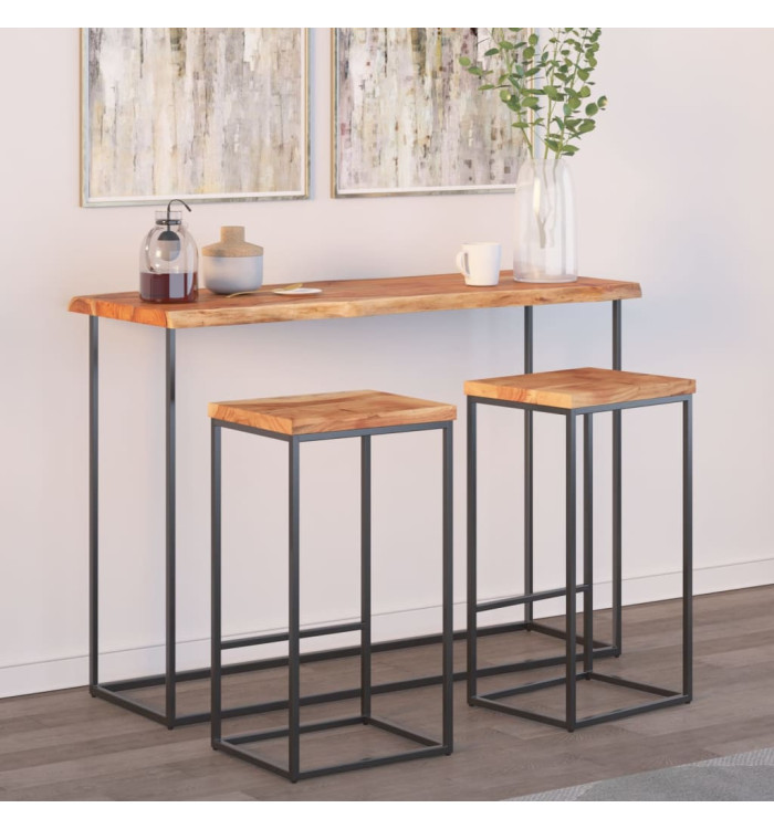 Dessus de table 110x40x2,5 cm rectangulaire bois massif acacia | Mobilier & Déco