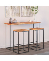 Dessus de table 110x40x2,5 cm rectangulaire bois massif acacia | Mobilier & Déco