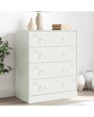 Buffet blanc 67x39x83 cm acier | Mobilier & Déco
