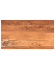 Dessus de table 120x60x3,8cm rectangulaire bois massif d'acacia | Mobilier & Déco