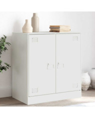 Buffet blanc 67x39x73 cm acier | Mobilier & Déco
