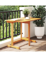 Table pliable de balcon 90x60x72 cm bois d'acacia solide | Mobilier & Déco