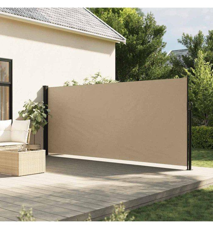 Auvent latéral rétractable beige 160x500 cm | Mobilier & Déco
