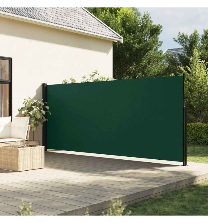 Auvent latéral rétractable vert foncé 180x300 cm | Mobilier & Déco