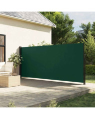 Auvent latéral rétractable vert foncé 180x300 cm | Mobilier & Déco
