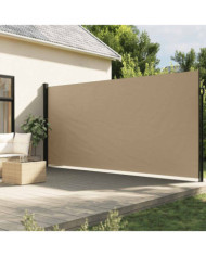 Auvent latéral rétractable beige 220x500 cm | Mobilier & Déco