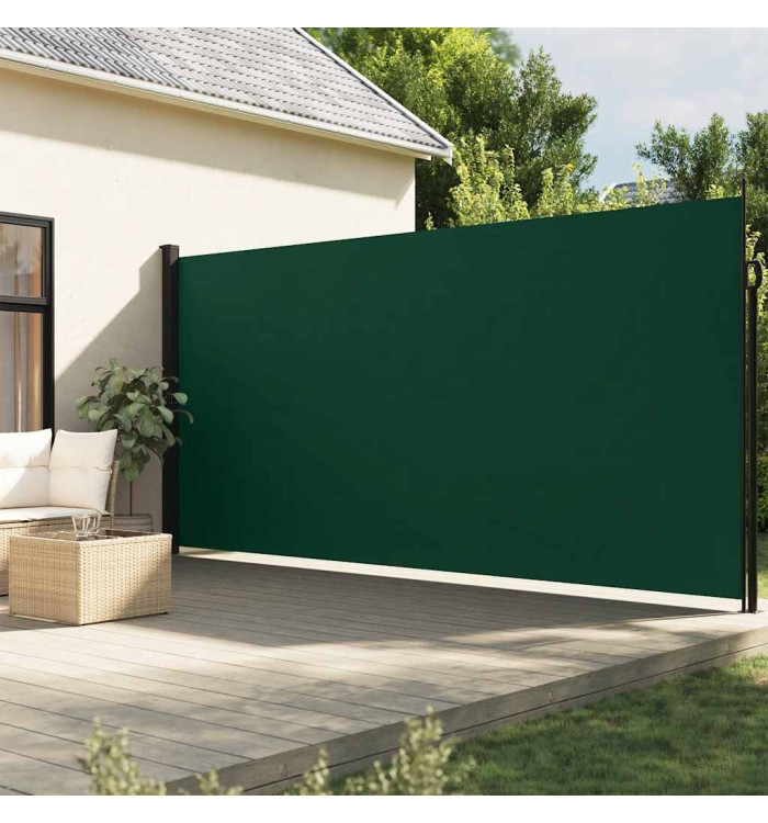 Auvent latéral rétractable vert foncé 200x300 cm | Mobilier & Déco