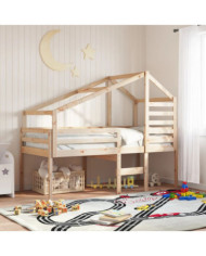 Toit de lit pour enfants 198x97x113 cm bois de pin massif | Mobilier & Déco