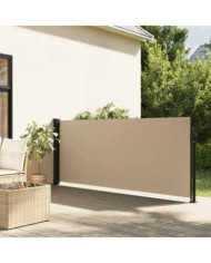 Auvent latéral rétractable beige 100x500 cm | Mobilier & Déco