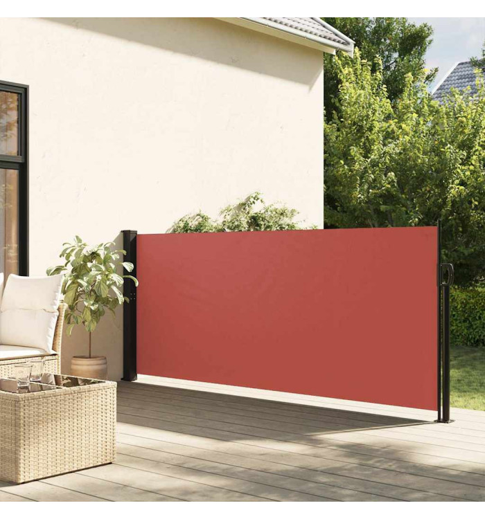 Auvent latéral rétractable terre cuite 117x300 cm | Mobilier & Déco