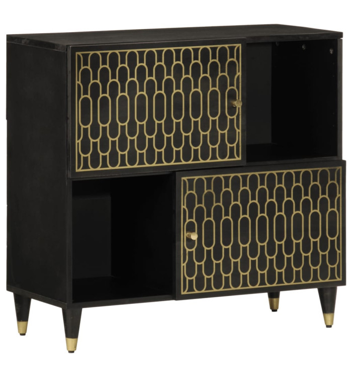 Armoire latérale 80x33x75 cm bois massif de manguier | Mobilier & Déco