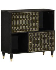 Armoire latérale 80x33x75 cm bois massif de manguier | Mobilier & Déco