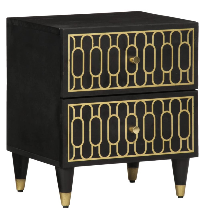 Table de chevet 40x33x46 cm Bois de manguier solide | Mobilier & Déco