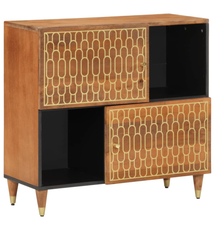 Armoire latérale 80x33x75 cm bois massif de manguier | Mobilier & Déco