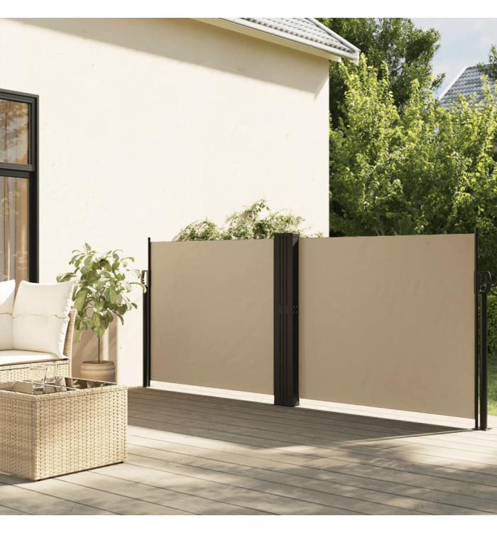 Auvent latéral rétractable beige 100x600 cm | Mobilier & Déco