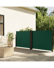 Auvent latéral rétractable vert foncé 100x1000 cm | Mobilier & Déco