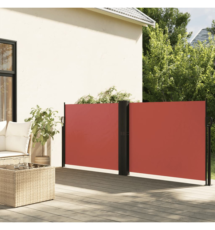Auvent latéral rétractable terre cuite 120x600 cm | Mobilier & Déco