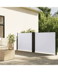 Auvent latéral rétractable blanc 120x600 cm | Mobilier & Déco