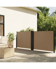 Auvent latéral rétractable taupe 120x1200 cm | Mobilier & Déco