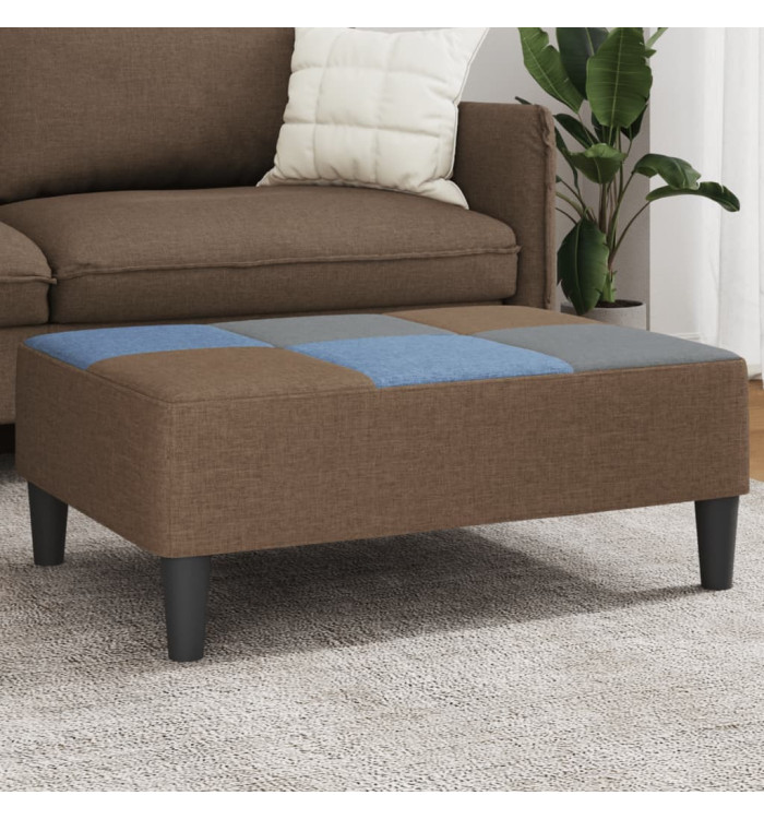 Repose-pied patchwork 77x55x31 cm tissu | Mobilier & Déco