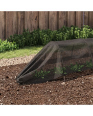 Tunnels en filet 4 pcs noir acier et polyéthylène | Mobilier & Déco