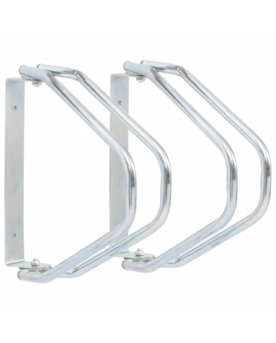 Support de bicyclette mural 2 pcs acier galvanisé | Mobilier & Déco