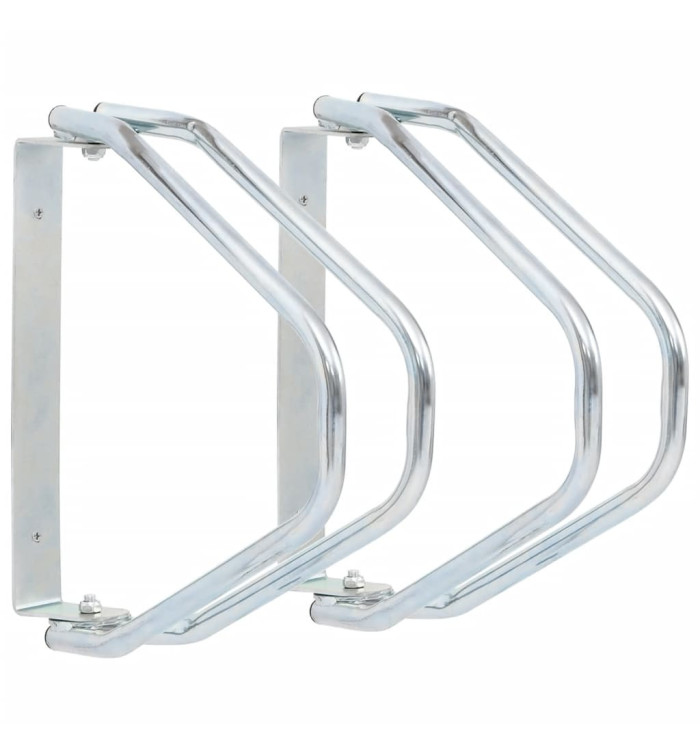 Support de bicyclette mural 2 pcs acier galvanisé | Mobilier & Déco