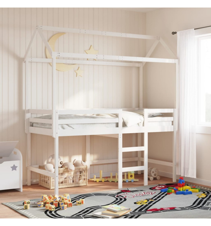 Toit de lit pour enfants 217x95,5x159 cm bois de pin massif | Mobilier & Déco