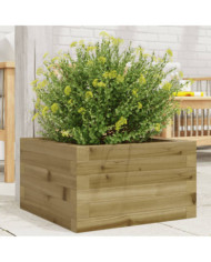 Jardinière 40x40x23 cm bois de pin imprégné | Mobilier & Déco