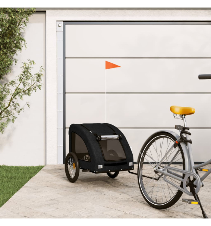 Remorque de vélo pour animaux de compagnie noir | Mobilier & Déco