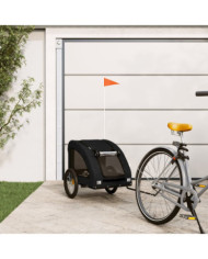 Remorque de vélo pour animaux de compagnie noir | Mobilier & Déco