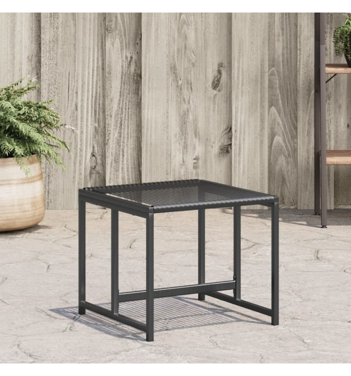 Tabourets de jardin lot de 4 noir résine tressée | Mobilier & Déco