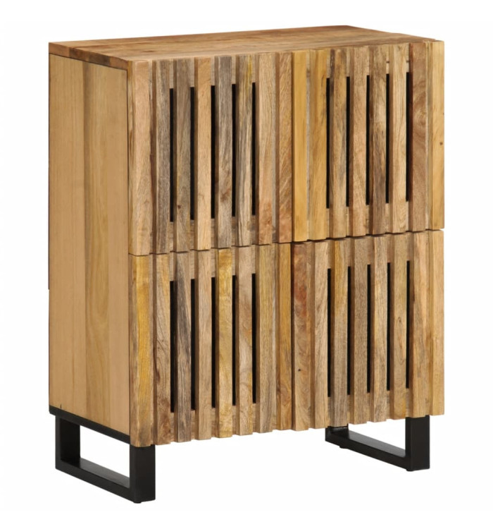 Buffet 60x34x75 cm bois de manguier massif brut | Mobilier & Déco