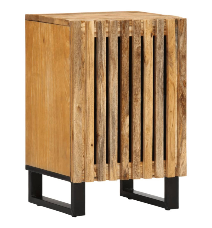 Armoire de salle de bain 38x34x58 cm bois manguier massif brut | Mobilier & Déco