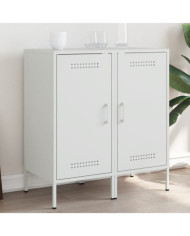 Buffets 2 pcs blanc 36x39x79 cm acier | Mobilier & Déco